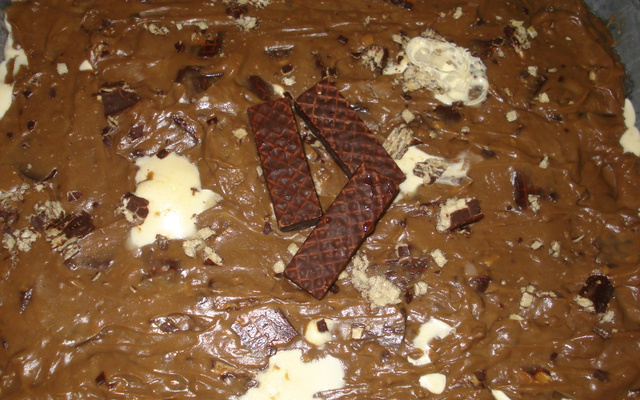 Torta de Bis com sorvete