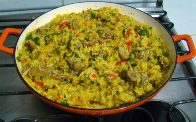Arroz com galinha