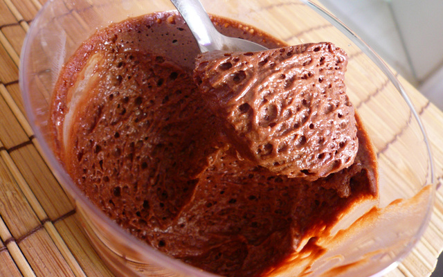 Mousse de chocolate aerado