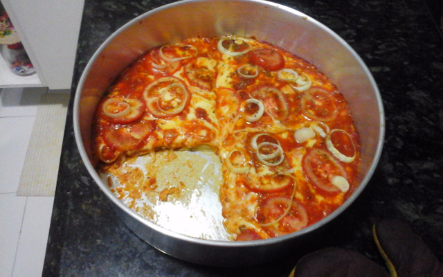 Pizza de liquidificador da Ducinha-Carla