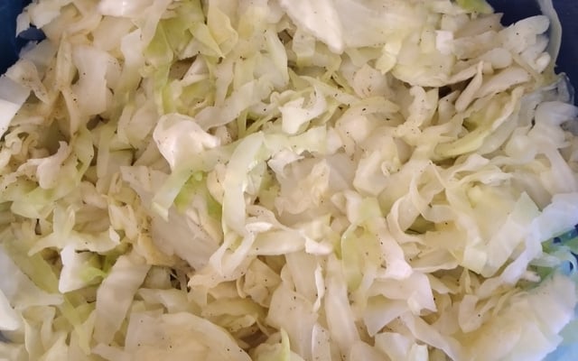 Repolho cozido no vapor