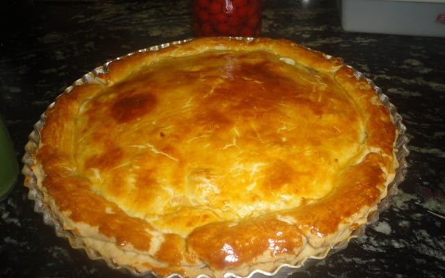Torta de frango com palmito