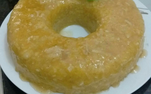 Pudim de tapioca com maracujá e coco (vegana)