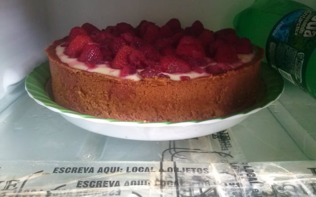 Torta de morango com iogurte