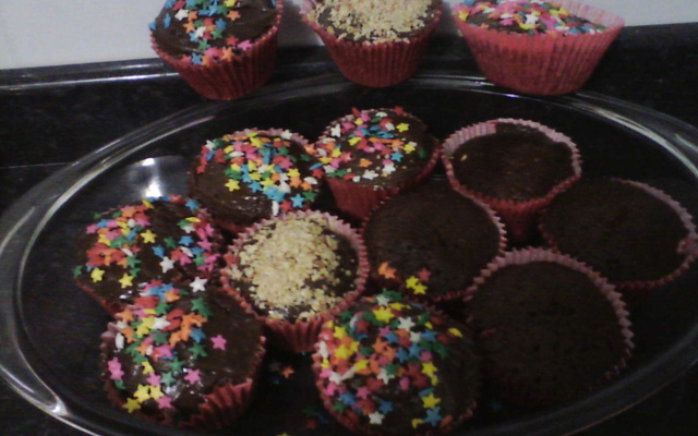 Cupcake fácil de chocolate