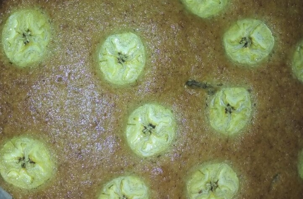 Bolo simples de banana de terra
