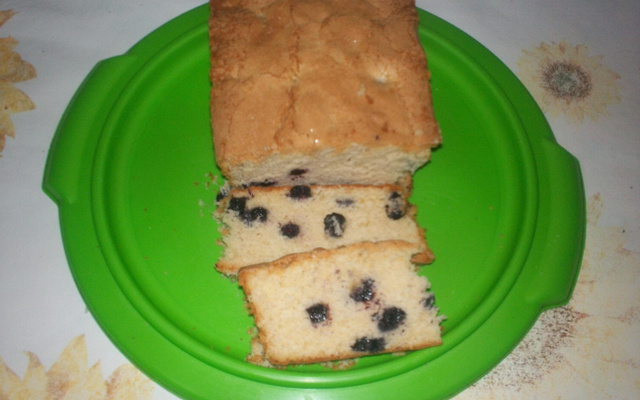 Bolo de blueberry