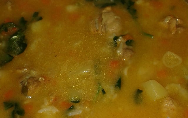 Canja de galinha simples