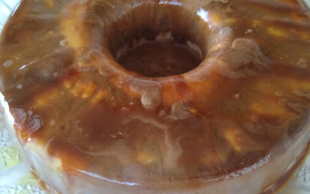 Pudim de sorvete delicioso da mamãe