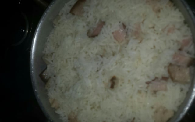 Arroz com bacon