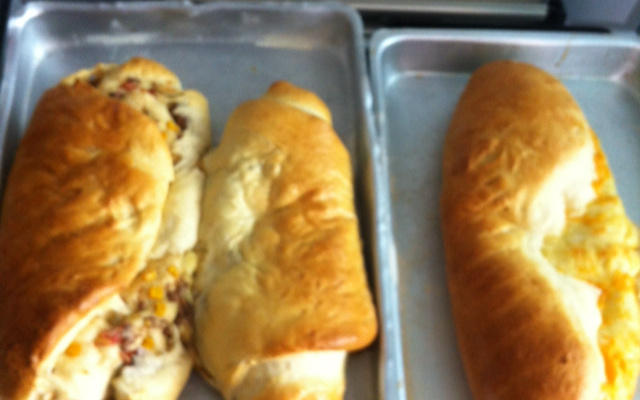 Pão caseiro recheado