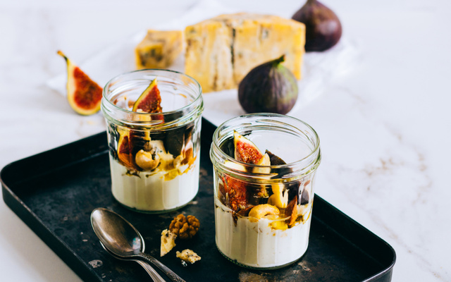 Figos com creme de mel