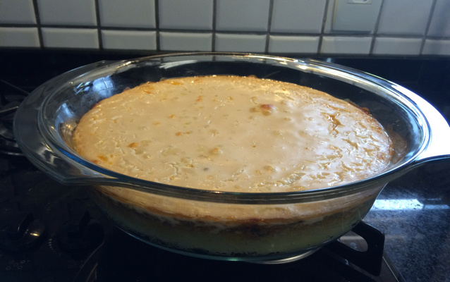 Torta de batata com carne moída