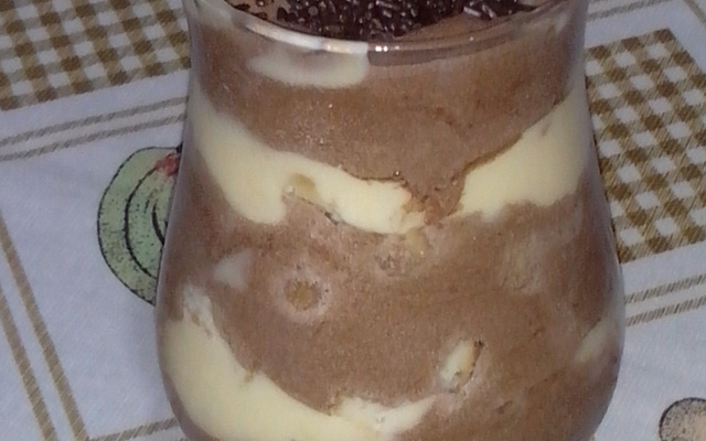 Pavê cup-tasteful cremoso de chocolate