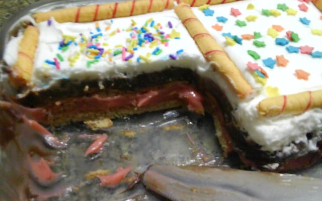 Pavê de Bicho de pé e Brigadeiro