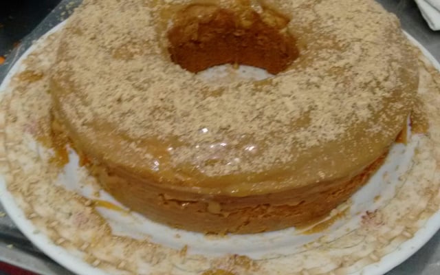 Bolo junino de paçoca