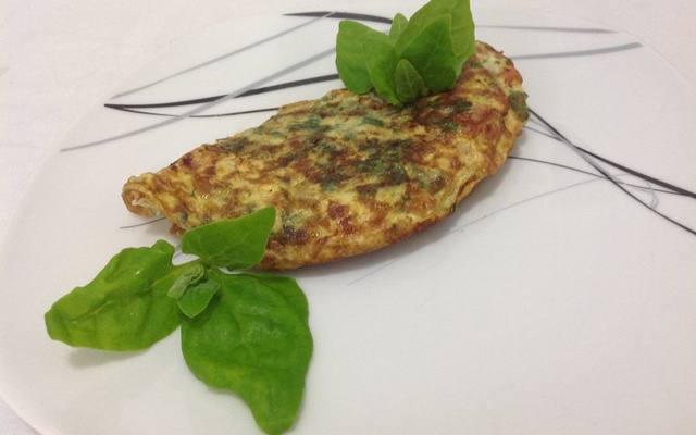 Omelete de espinafre