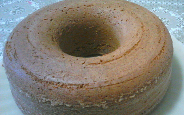 Bolo de baunilha bem simples