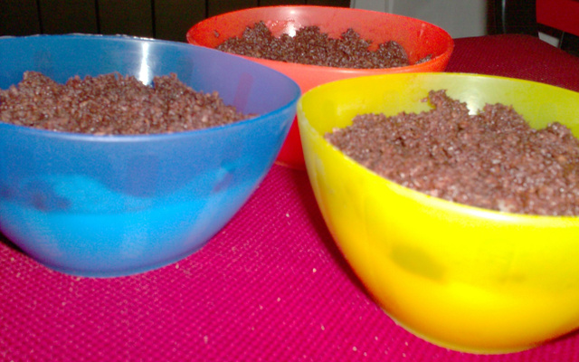 Manjar de coco e chocolate