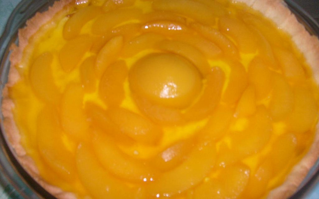 Torta gelada de pêssego