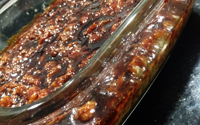 Pudim de pão no microondas