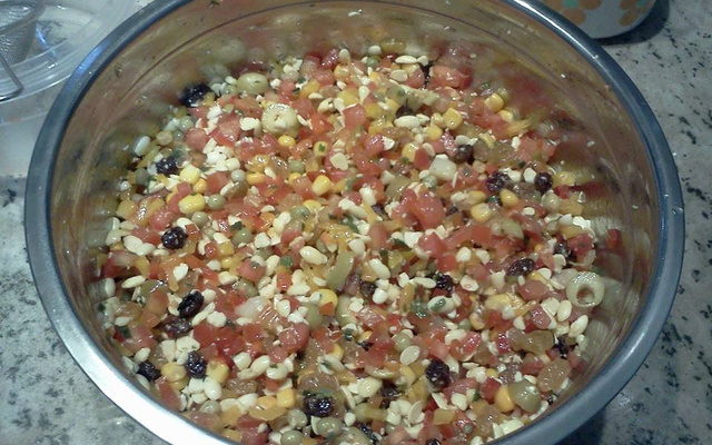 Salada de legumes com Soja da D. Vi