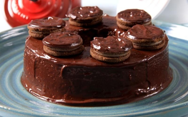 Pudim de Biscoito Recheado