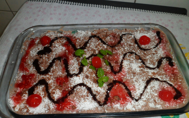 Pavê de biscoito champagne