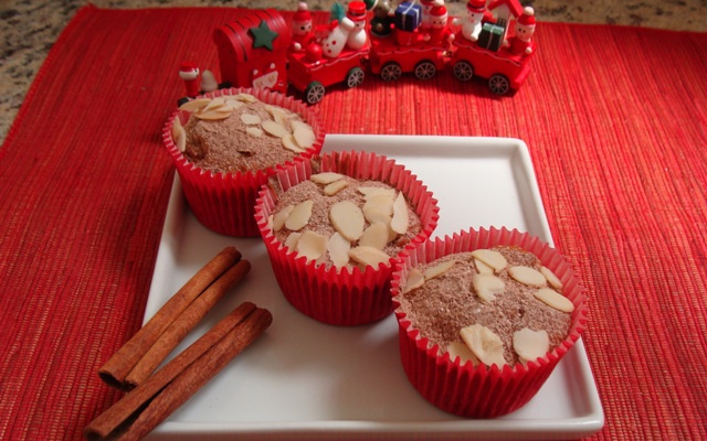 Cupcake integral com frutas secas e maçã da Abima