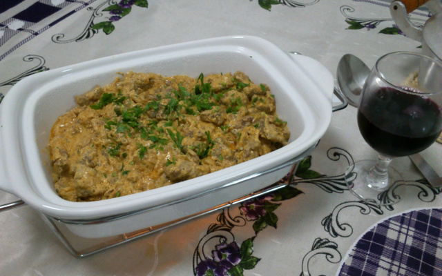 Estrogonofe de filé mignon