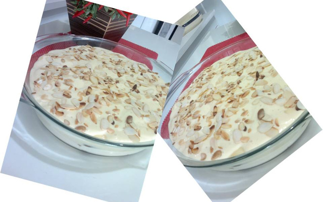 Pavê de mousse de maracujá e brigadeiro branco