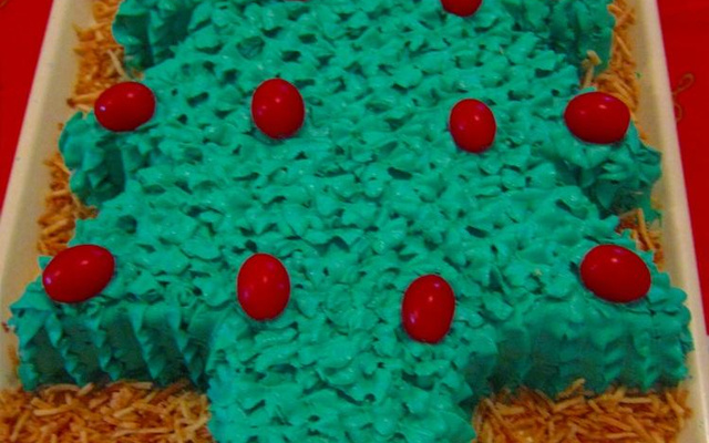 Torta salgada árvore de Natal