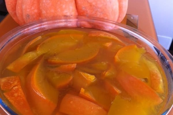 Doce de moranga em pedaços simples, fácil e gostoso