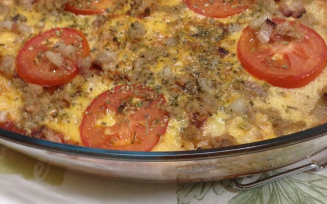 Pizza de liquidificador fácil