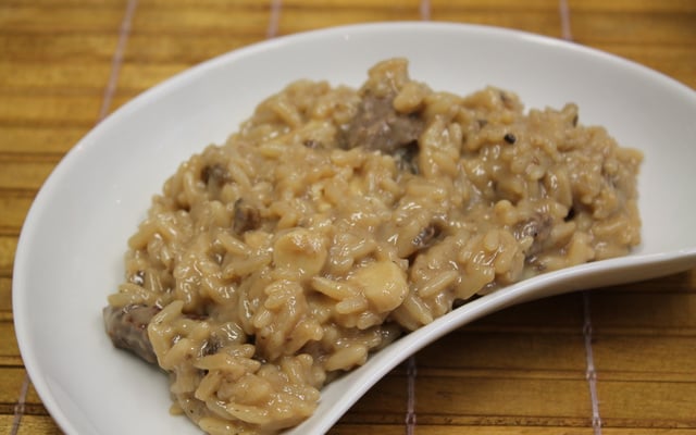 Risoto de filé mignon