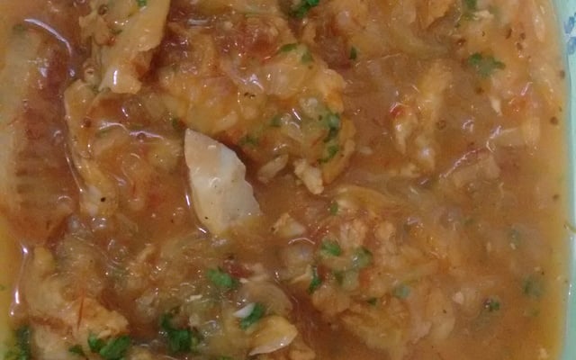 Filé de peixe na panela de pressão