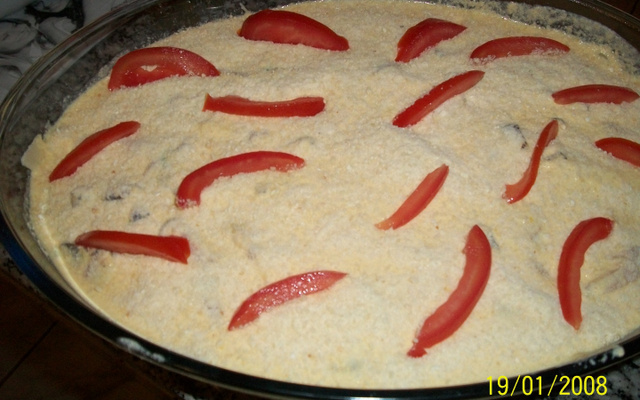 Frango gratinado com creme de milho