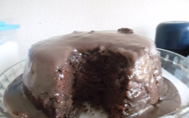 Bolo de micro-ondas de chocolate da Angélica