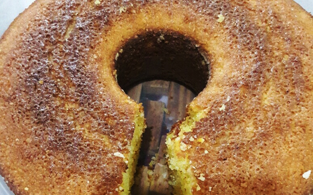 Bolo de farinha de milho