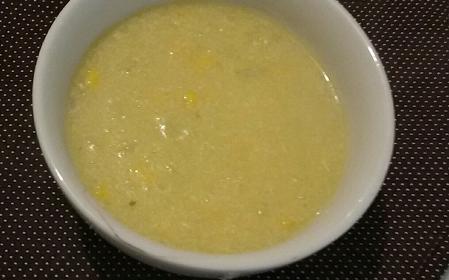 Sopa de mandioca com frango