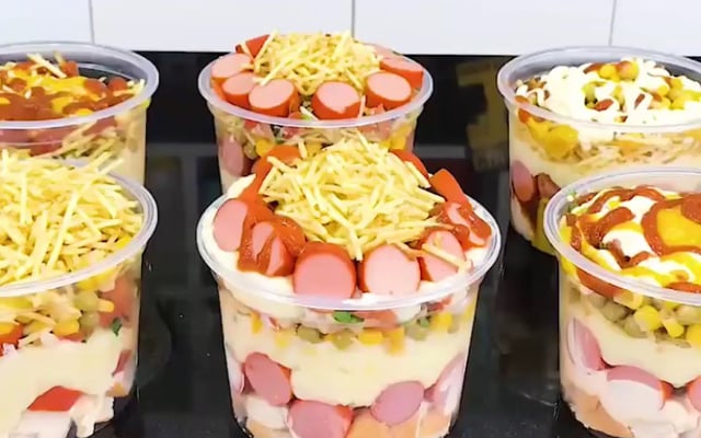 Cachorro quente no pote