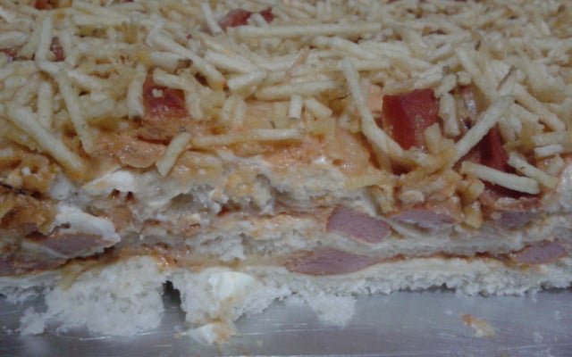 Cachorro quente de forno