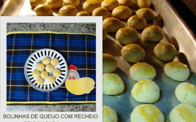 Bolinhas de queijo com goiabada do Lúcio Cezar