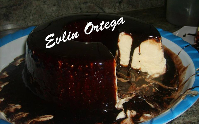 Pudim gelado tipo sorvete