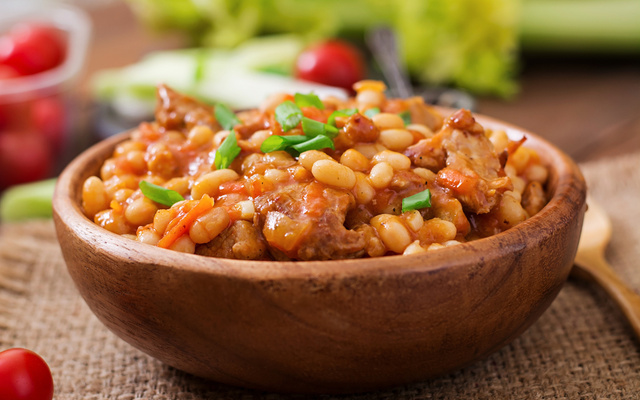 Feijão branco especial com músculo