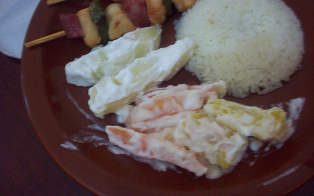 Salada de legumes com maionese