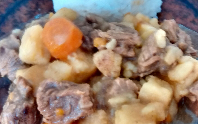 Carne de panela com batata-doce