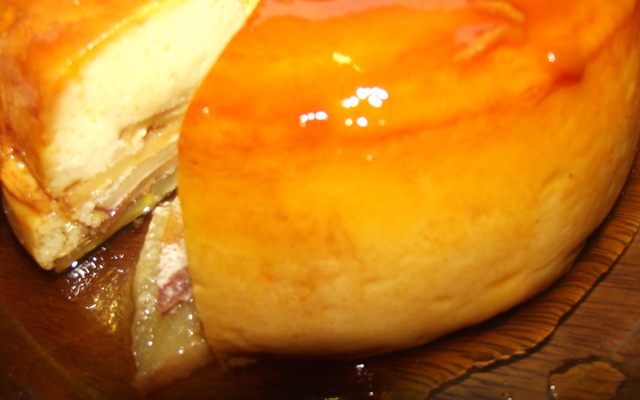 Pudim com maçã e aveia