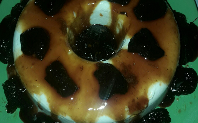 Manjar de coco com chocolate