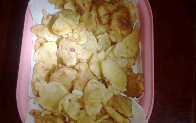 Bolinho de chuva com banana